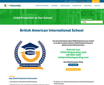 Child Protection Webpage - ENGLISH
