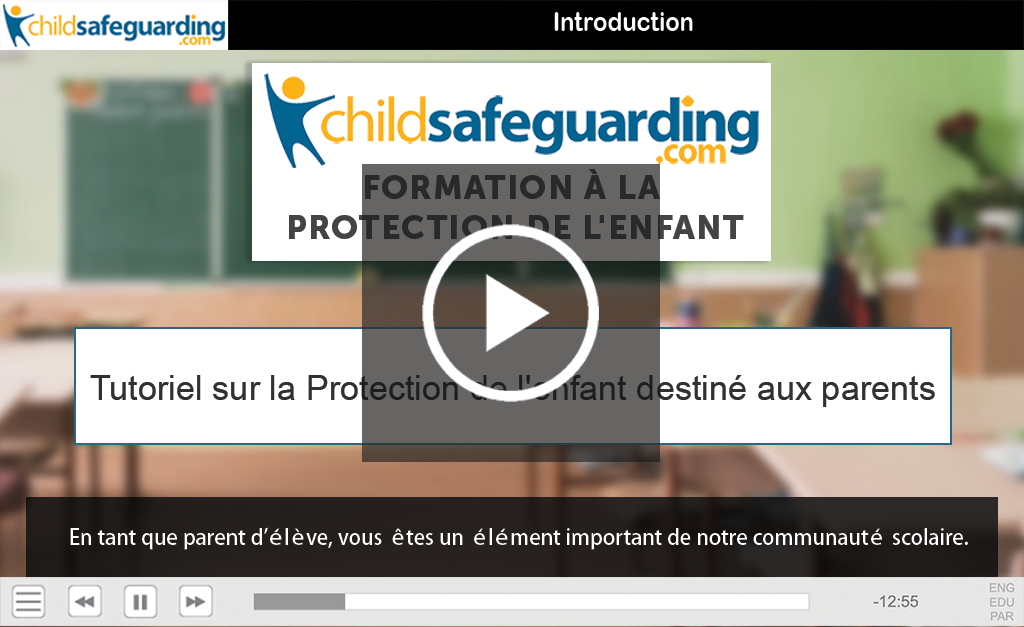 Child Protection Tutorial for Parents Demo - FRENCH