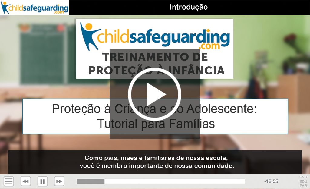 Child Protection Tutorial for Parents Demo - Brazilian Portuguese