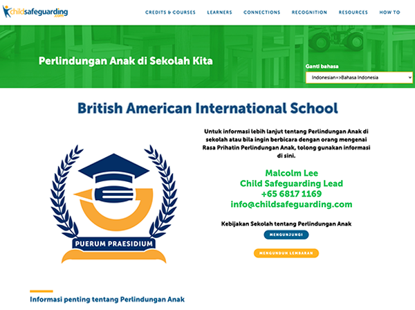 Child Protection Tutorial for Parents Organization Webpage - INDONESIAN