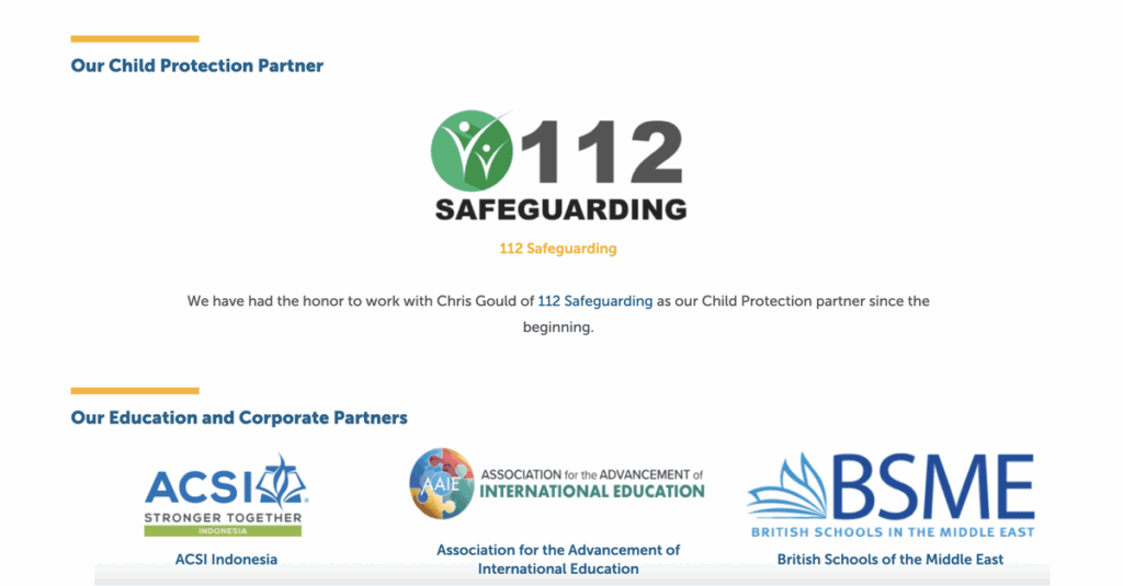 Our Child Protection, Educational, and Corporate Partners