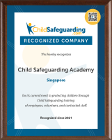 Recognized Company Plaque - Example with Border